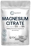 Magnesium Citrate 400mg with Vitamin D3 1000IU