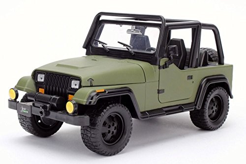 Jada 1992 Jeep Wrangler Off-Road Just Truck Series BTK 1:24 Scale (Green)