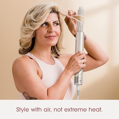 SHARK HD430 FLEXSTYLE AIR STYLING & DRYING SYSTEM, POWERFUL HAIR DRYER BRUSH & MULTI-STYLER WITH AUTO-WRAP CURLERS, PADDLE BRUSH, OVAL BRUSH, CONCENTRATOR ATTACHMENT, STONE