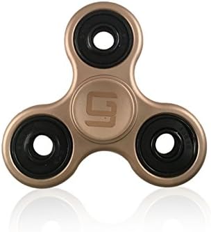 Hermes by GodSpin | Custom Fidget Spinner C8 | Ultra Smooth 608 Hybrid Ceramic | Up to 3+ Mins Spin Time | 2017 Best Toys for Relieving Stress, ADHD, Anxiety, Boredom | Durable ABS Plastic (Gold)
