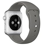 For Apple Watch Band,Voberry® New Fashion Silicone Sport Style Replacement Bracelet Strap Band For Apple Watch (42mm, Gray)