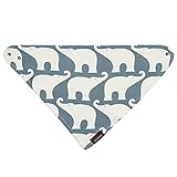 Milkbarn (Zebi Baby) Kerchief Bib (Blue Elephant)