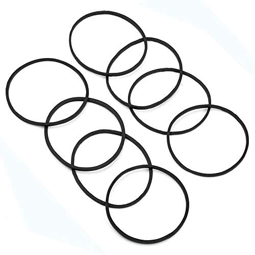 Romlon Tattoo Rubber Bands, 100PCS Stretchable Elastic Rubber Bands Loop Damping Soft Rings for Tattoo Piercing Ink Supply Tattoo Machine Needles Supply Black