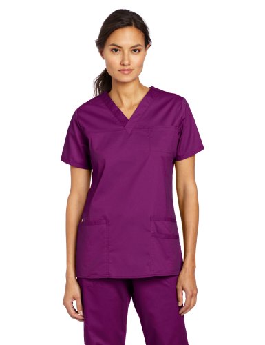 WonderWink Women's Scrubs Utility Girl Stretch V-Neck Multi Pocket Top