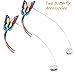 Bascolor Electric Rotating Butterfly Cat Toys with 2PCS Flashing Butterflies Interactive Cat Teaser Toy