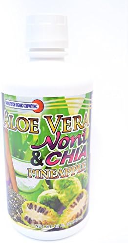 Aloe Vera, Pineapple Chia Noni Energy Fiber antioxidants weight loss 32 Floz