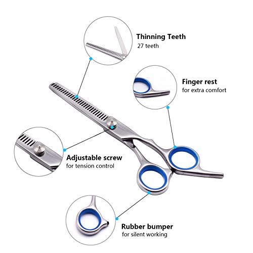 Dog Grooming Scissors Kit, Professional Grooming Scissors for Dogs with