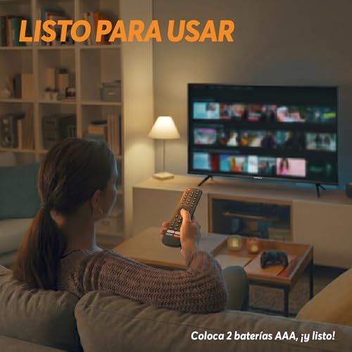 Archy Control Universal Remoto Compatible con Pantalla Hisense Smart TV con Botones de Acceso Rapido a Apps Netflix Prime Video Y mas Reemplazo Universal Fácil de Usar Alta Compatibilidad TV (HISTV)