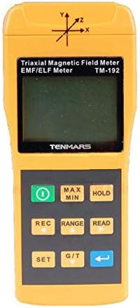 TENMARS Triaxial Low Frequency Magnetic Field Meter EMF/ELF Detector Meter 30Hz-2000Hz TM-192