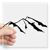 CafePress - Mountain Sticker - Square Bumper Sticker Car Decal, 3