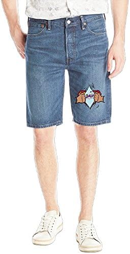 Super Dog Adventure Cool Men's Denim Jeans Short 38
