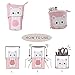 Eselltotal Stand up Pencil Holder Telescopic Pencil Case Transformer Pen Box,PU Cartoon Cute Cat Telescopic Pencil Pouch Bag Stationery Pen Case