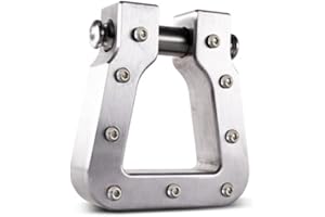 Body Armor 4x4 5141-B Mega D-Ring Reversable Design Decrative Bolts and Smooth D