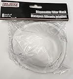 Non-Toxic Disposable Paint Sanding Dust Particulate Respirators, 8-Pack