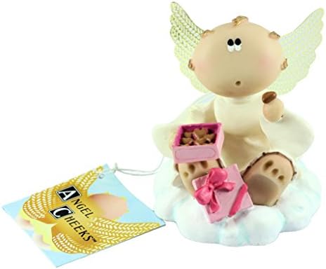 Russ Berrie - Angel Cheek Resin Collectible Figure Hard to find - Box of Chocolates