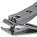 Kohm Straight Blade Edge Nail Clipper with Nail File (Swing Out) - SS Wide Jaw Toenail Clippers for Thick Toenails, Fungal Nails, Nail Clippers for Men