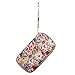 Women Passport Holder Vintage, Yeiotsy Floral Travel Passport Wallet Document Holder Card Holder for Women (Khaki)