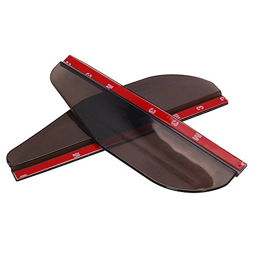 ZYHW Pair Smoke Flexible PVC Plastic Rear View Side Mirror Sun Visor Shade Rain Shield Board Universal For Car Truck