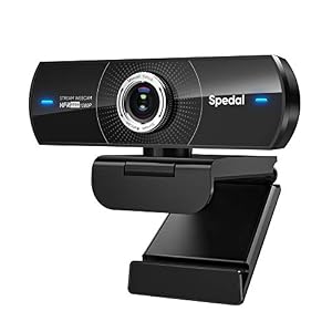 Webcam 1080p HD 60fps with Microphone,Spedal Software Webcam Laptop Desktop Mac USB, Pro Streaming Web Camera for…
