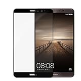Huawei Mate 9 Screen Protector [Tempered Glass] [Full Coverage] [Colored Edge],Pabrito [3D Full Curved Edge] [No Bubble] Ultra Clear 9H Hardness Scratch Proof Protective Filmfor Huawei Mate 9