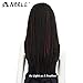 NOBLE MAX Dreadlock Braid Wig Black Dreadlock Hair Wig Lace Parting Wig for Black Women (26inches, FW1B/118)