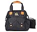 Baby Diaper Bag Backpack - Premium Quality For Mom Dad - Unisex w Insulated Bottle Pockets w Stroller Straps - Waterproof Nylon Cotton Changing Pad - Wipe Holder (Black)