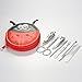 Manicure Pedicure Set Nail Clippers,Ladybug - 7 Piece Stainless Steel Hygiene Kit Gifts for Men&Woman