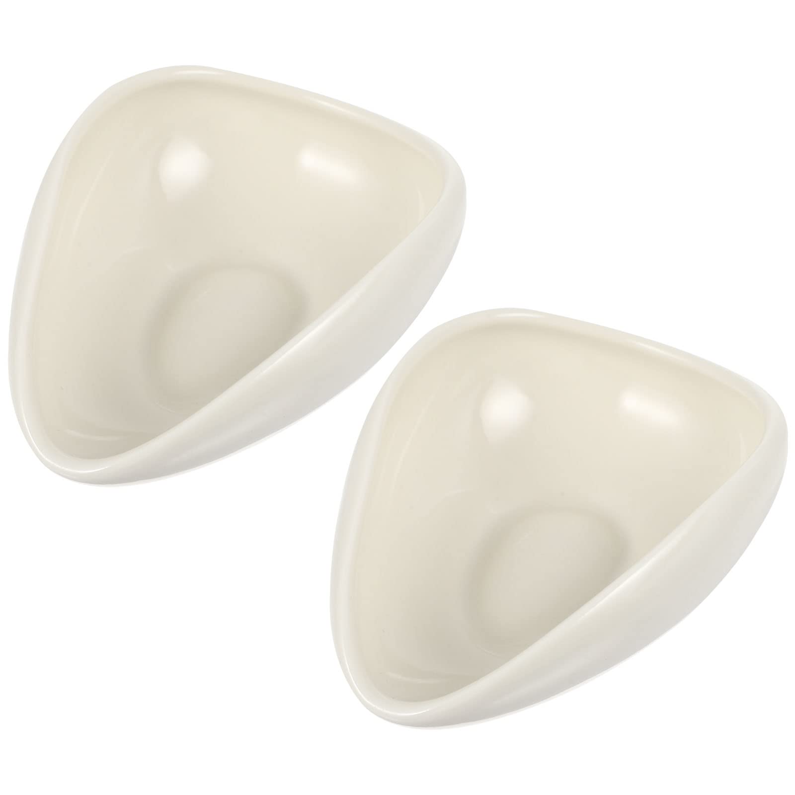 Measuring Spoons 2pcs Mini Ceramic Scoop Loose Leaf Tea Scoop Round Teaspoons Coffee Tablespoon for Salt Coffee Tea Rice Container