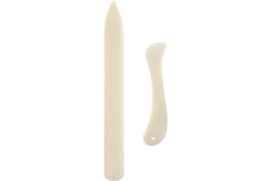 HEADERBS 2PCS/Set Bone Folders, White Bone Creaser Bone Folder Tool Scoring Folding Creasing Edges