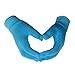 2 pcs Moisturizing Spa Gloves Moisturizing Gel Gloves Gel Line with Essential Oils and Vitamin E (Blue)