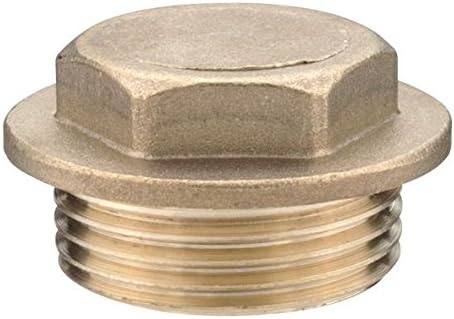 Primaflow 3/4 Inch Brass Flanged Plug BSP Imperial Thread Plumbing Fitting