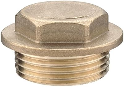 Primaflow 3/4 Inch Brass Flanged Plug BSP Imperial Thread Plumbing Fitting