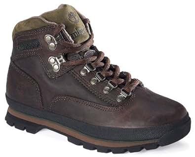 timberland women's euro hiker brown leather boots