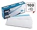 #10 Security Tinted Self-Seal Envelopes - No Window, Size 4-1/8 X 9-1/2 Inches - White - 24 LB - 100 Count (34100) primary