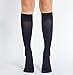 EABERN 6 Pair Women Opaque Microfiber Stretchy Knee High Trouser Socks-navy