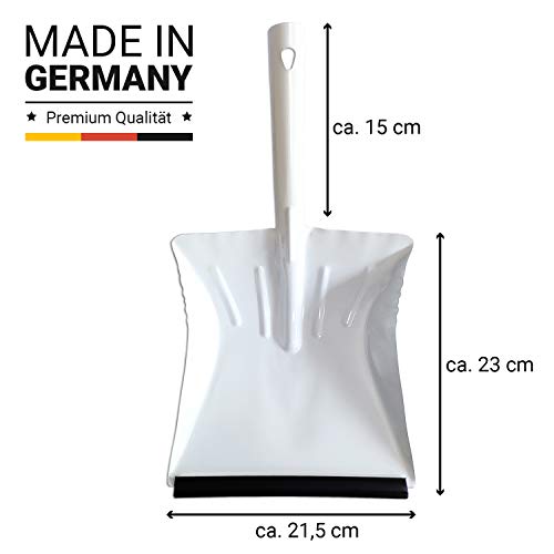 Lead Home 3er Set Kehrblech weiß mit Gummilippe, Schaufel, Kehrschaufel - Made in Germany – Bild 4