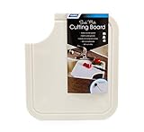Camco Sink Mate Cutting Board - Designed For RV, Camper, and Trailer Kitchen Sinks- Create More Counter Space, Cut Corner for Scrap Release, Sturdy Design- White (43857)