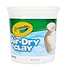 Crayola 2.5lb Air Dry Clay White: Self-Hardening Non-Toxic