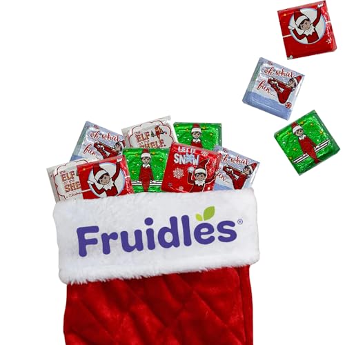 FRUIDLES CHRISTMAS ELF ON THE SHELF, MILK CHOCOLATE, PARTY BAG FILLERS, INDIVIDUALLY WRAPPED FOILS IN GIFT-BOX (2 POUNDS) 2 PACK