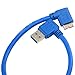 30cm USB 3.0 A Male to Micro B Plug 10 pin 90 Degree Right Angle Cable Cord