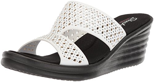 Slide Sandal Skechers Rumblers Silky Smooth Shoes Skechers Womens