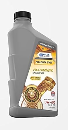 MILESYN SXR 0W20, Full Synthetic DEXOS1 GEN2, GF-5/SN Plus, 1 Quart Bottle/Pack of 12