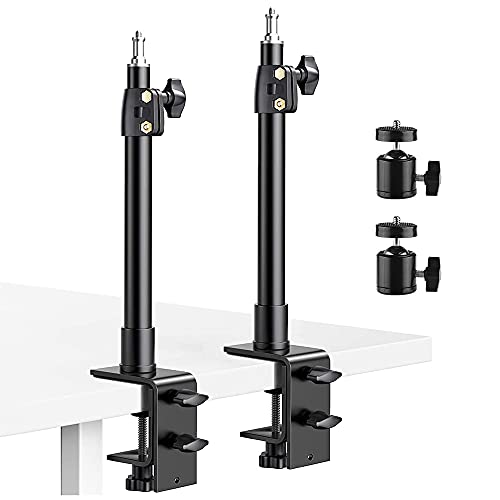 Desk Mount Stand, 2 Pack DSLR Camera Desk Mount C Clamp