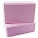 Peace Yoga Foam Exercise Blocks Pink [9” x 6” x 4”] (2 Pack)