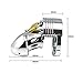 L-FC Metal Steel Cage Chasti Devices Male Briefs Anti-Off with 5 Rings