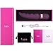 Electric Vibrator Magic Wand Massager – Double Use G Spot Sex Toy Stimulator Neck Massager with Dual Vibrations (Head and Tail) 17 Vibration Patterns – Lyps Massage Wand (Purple) (Purple)