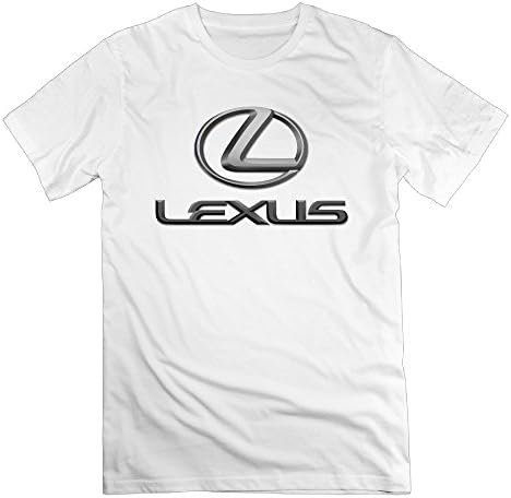 Men's Lexus Logo 100% Cotton O Neck T-Shirt White US Size XL