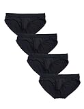 David Archy Men's 4 Pack Polyamide Lightweight Fast Dry Hipster Bikinis