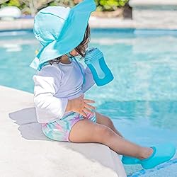 i play. Baby Brim Sun Protection Hat, Aqua, 9-18