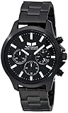 Vestal Unisex HEI3CM02 Heirloom Chrono Analog Display Analog Quartz Black Watch